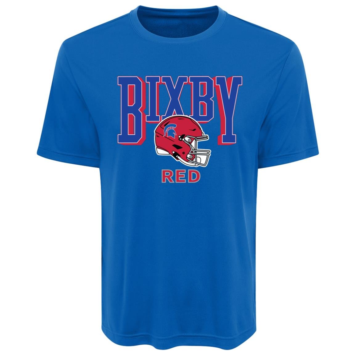 BIXBY RED FOOTBALL ADULT PERFORMANCE TEE - The Club