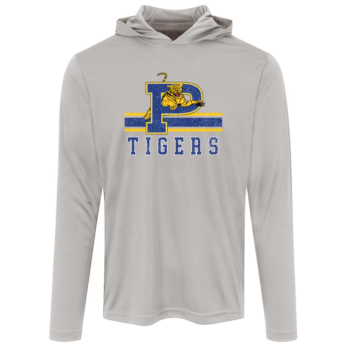 PRYOR TIGERS ADULT HOODED LONG SLEEVE PERFORMANCE TEE - The Club