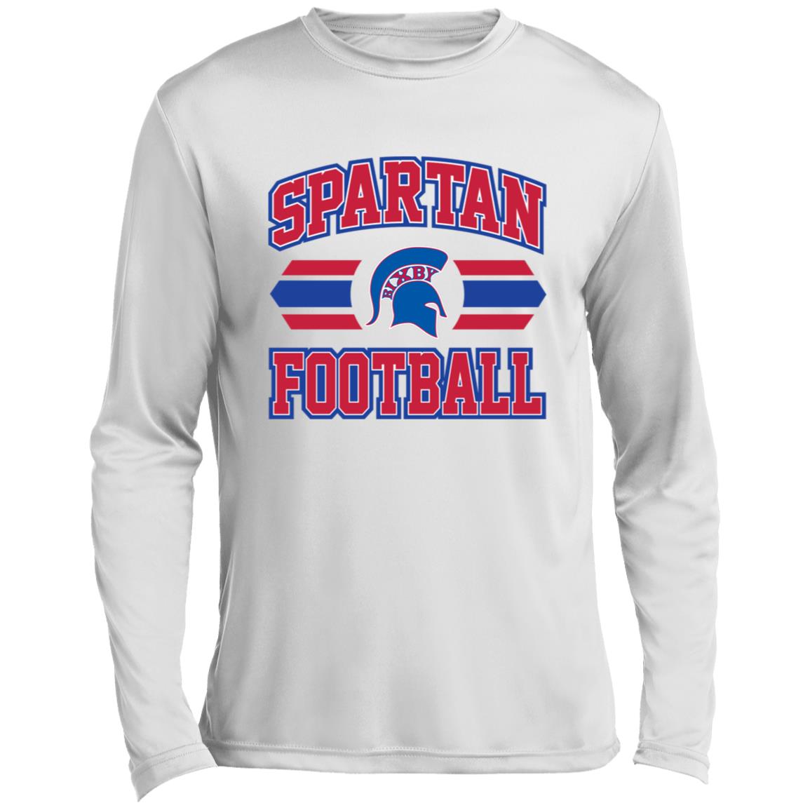 BIXBY SPARTANS FOOTBALL ADULT LONG SLEEVE PERFORMANCE TEE - The Club