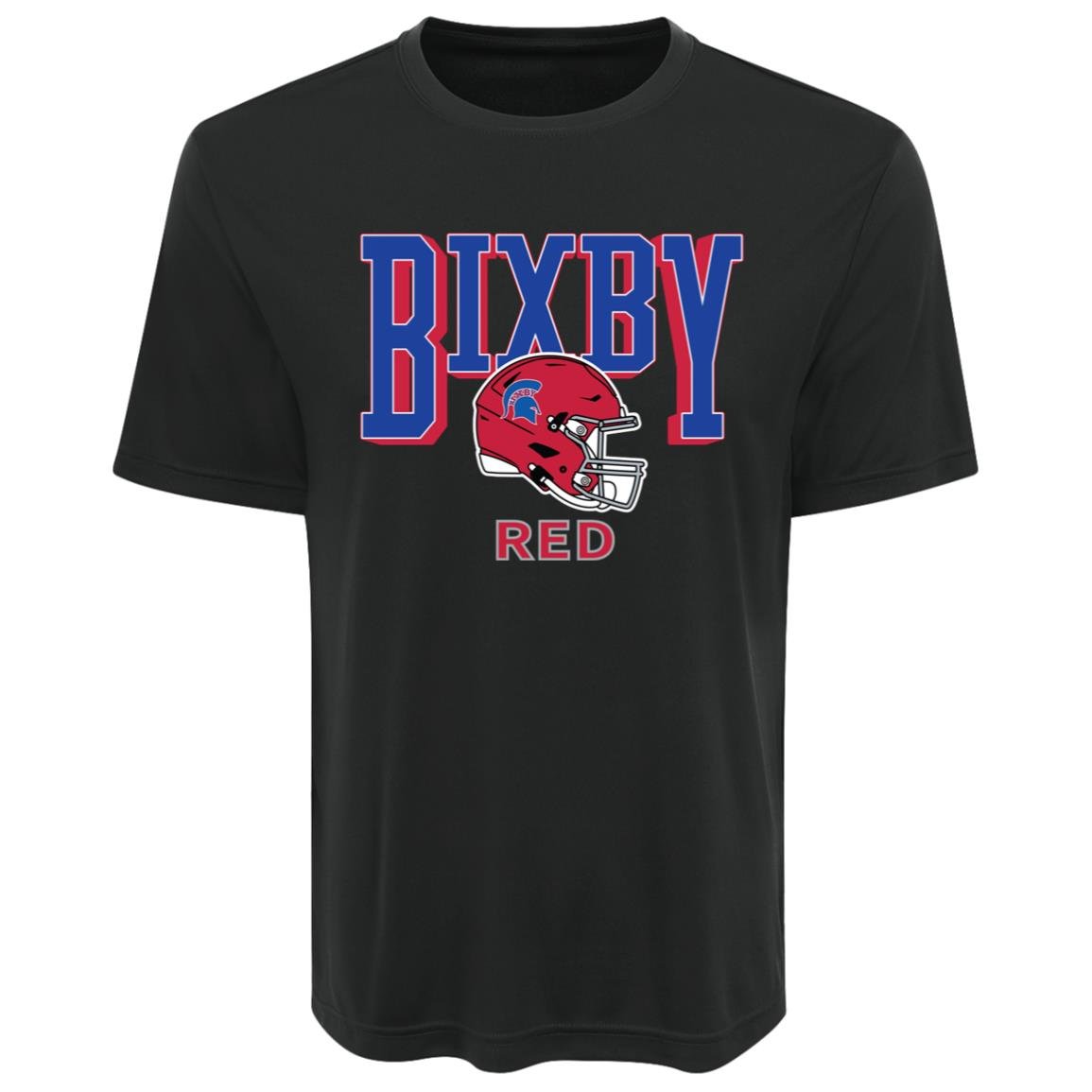 BIXBY RED FOOTBALL ADULT PERFORMANCE TEE - The Club