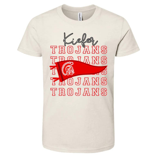 KIEFER TROJANS YOUTH COTTON TEE - The Club