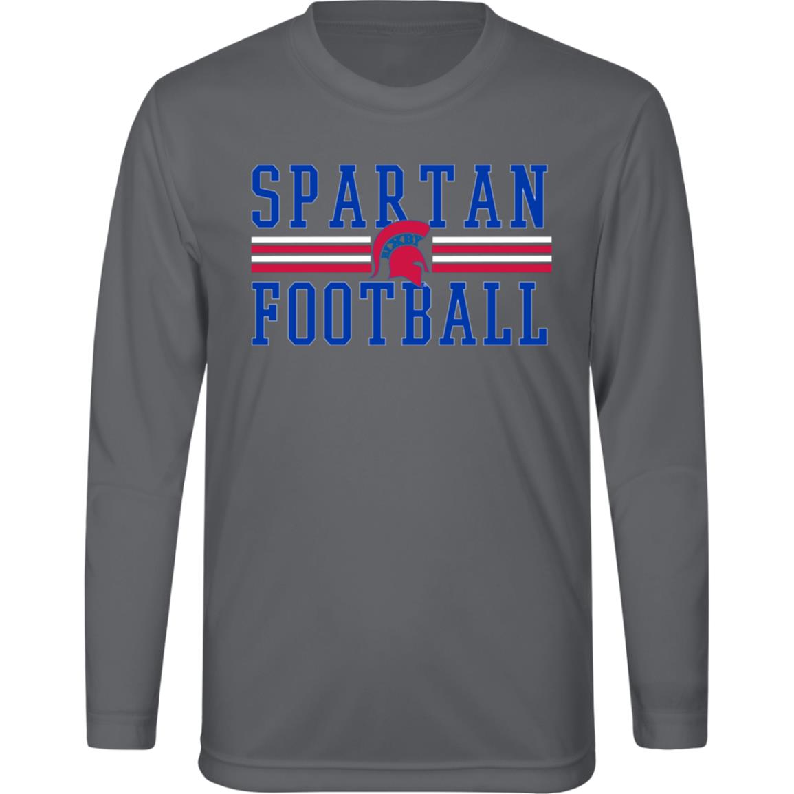 BIXBY SPARTAN GLORY YOUTH PERFORMANCE LONG SLEEVE TEE