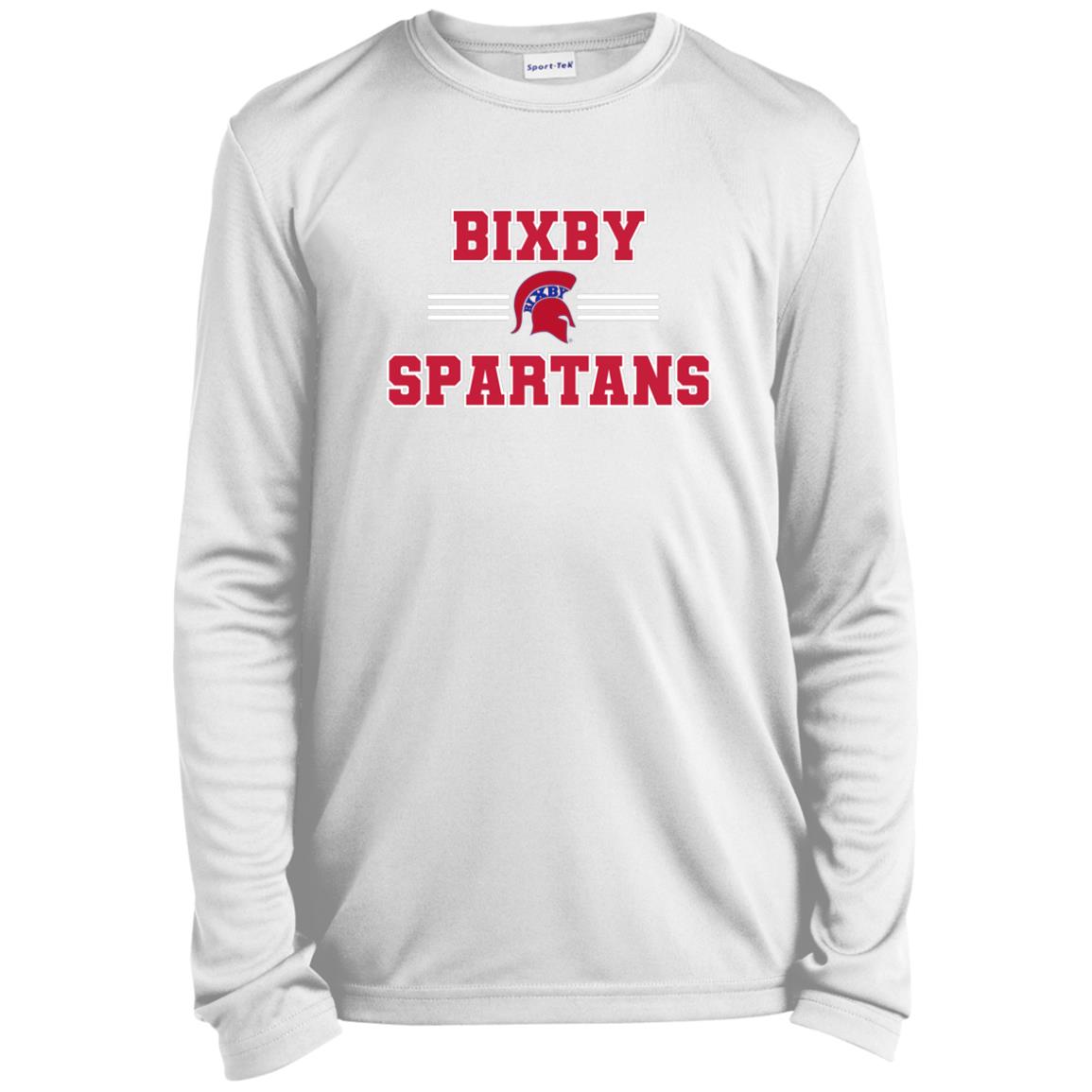 BIXBY SPARTANS YOUTH LONG SLEEVE PERFORMANCE TEE - The Club