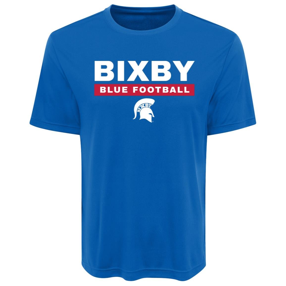 BIXBY BLUE FOOTBALL ADULT PERFORMANCE TEE - The Club