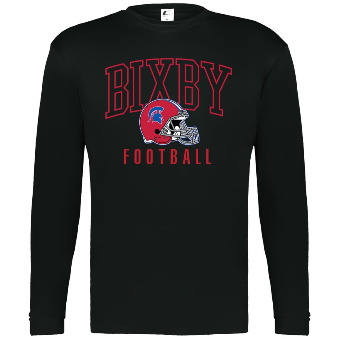 BIXBY SPARTAN FOOTBALL - Men's Performance Long Sleeve Tee