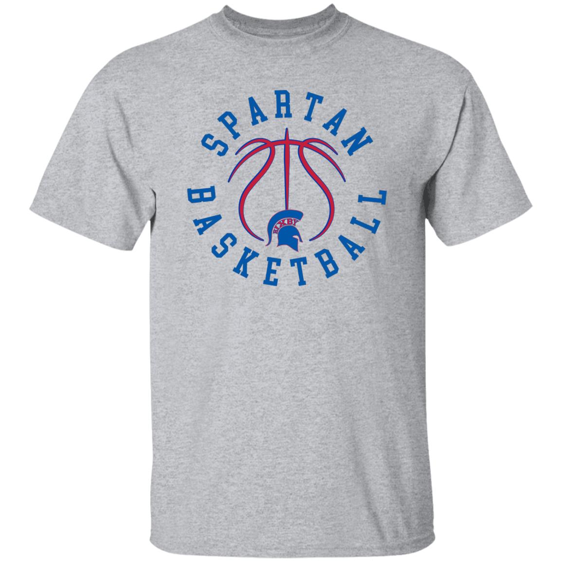 Spartan Basketball Ballin Out Adult 100% Cotton T-Shirt