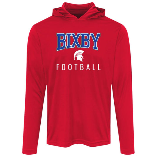 BIXBY SPARTANS FOOTBALL ADULT HOODED PERFORMANCE TEE - The Club