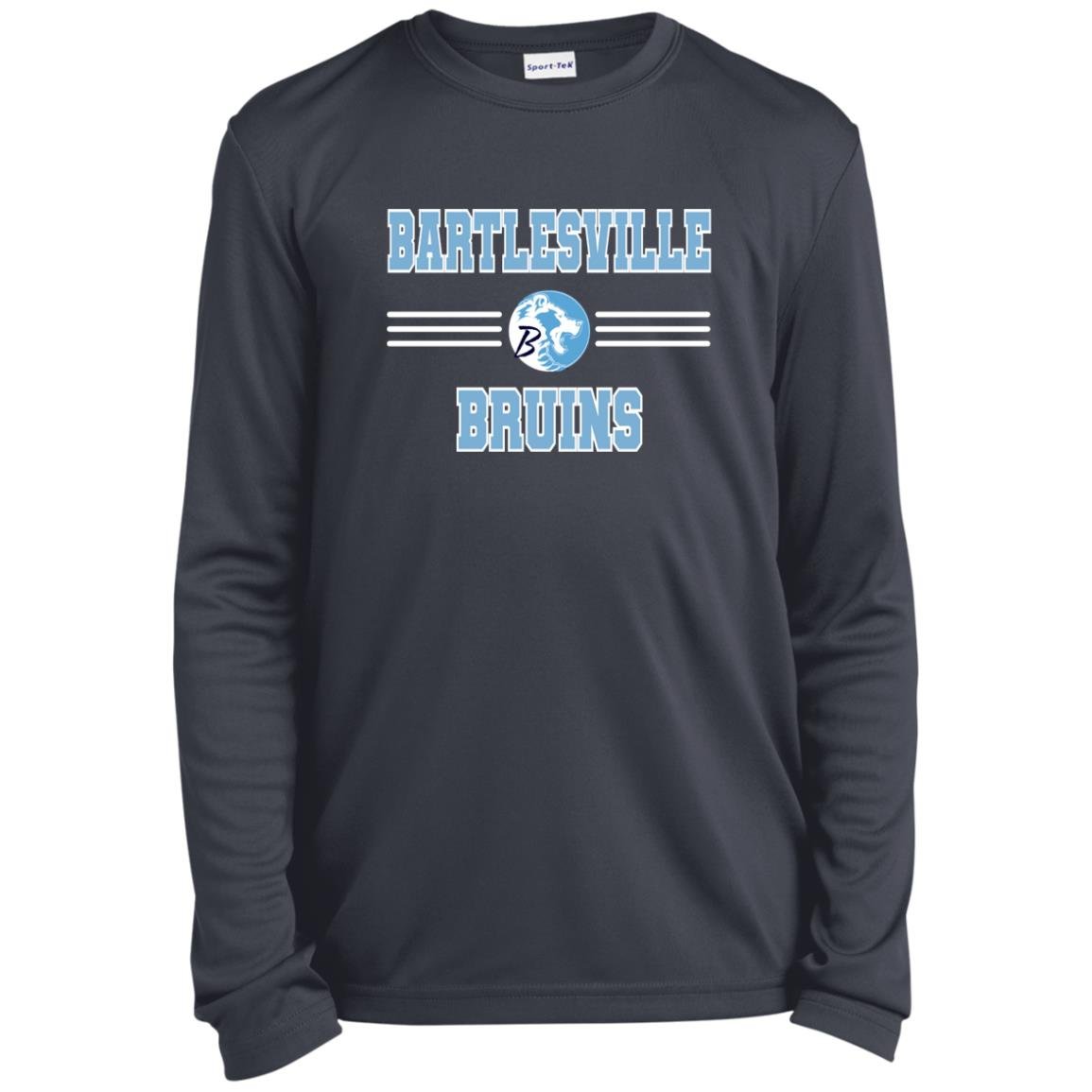 BARTLESVILLE BRUINS YOUTH LONG SLEEVE PERFORMANCE TEE - The Club