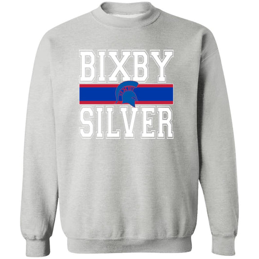 CLASSIC WAY BIXBY SILVER ADULT CREWNECK PULLOVER SWEATSHIRT