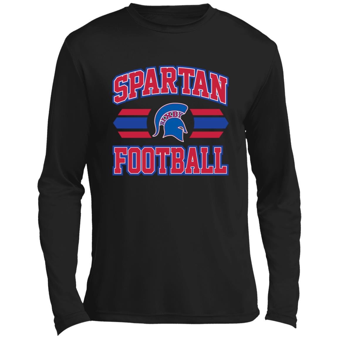 BIXBY SPARTANS FOOTBALL ADULT LONG SLEEVE PERFORMANCE TEE - The Club