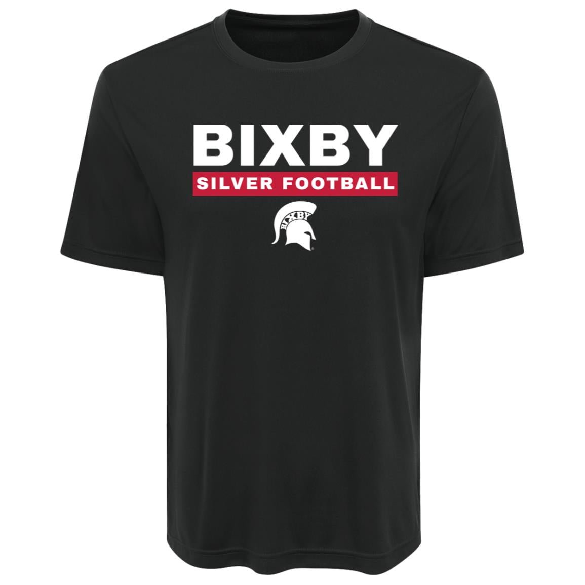 BIXBY SILVER FOOTBALL ADULT PERFORMANCE TEE - The Club