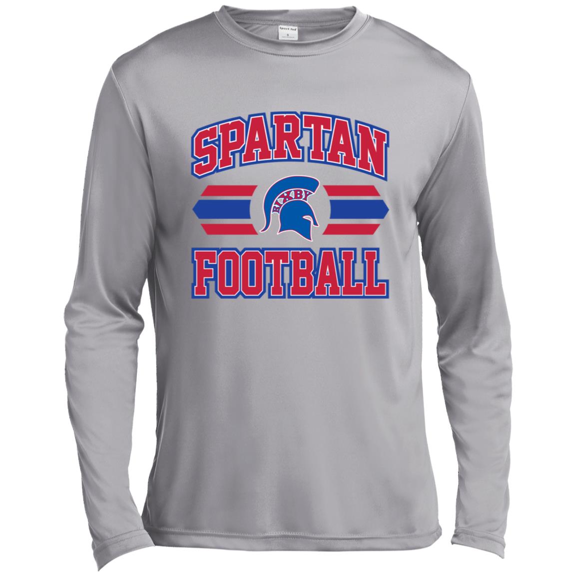 BIXBY SPARTANS FOOTBALL ADULT LONG SLEEVE PERFORMANCE TEE - The Club