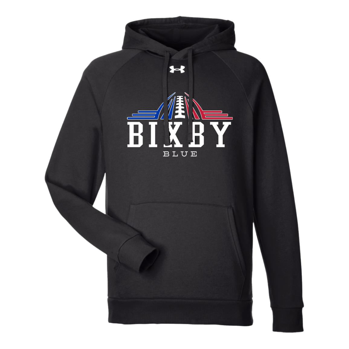 LEGENDS BIXBY BLUE UNDER ARMOUR ADULT RIVAL FLEECE HOODIE