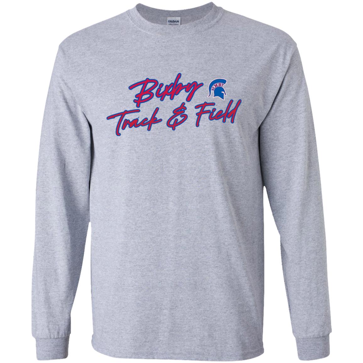 BIXBY SPIRIT T&F YOUTH 100% COTTON LONG SLEEVE TEE