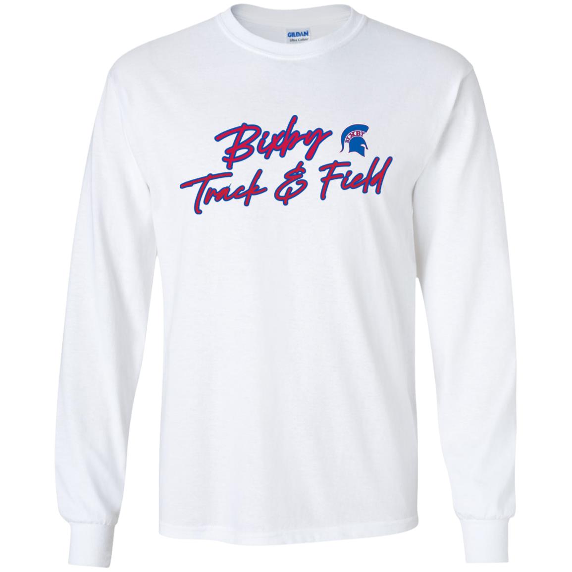 BIXBY SPIRIT T&F YOUTH 100% COTTON LONG SLEEVE TEE