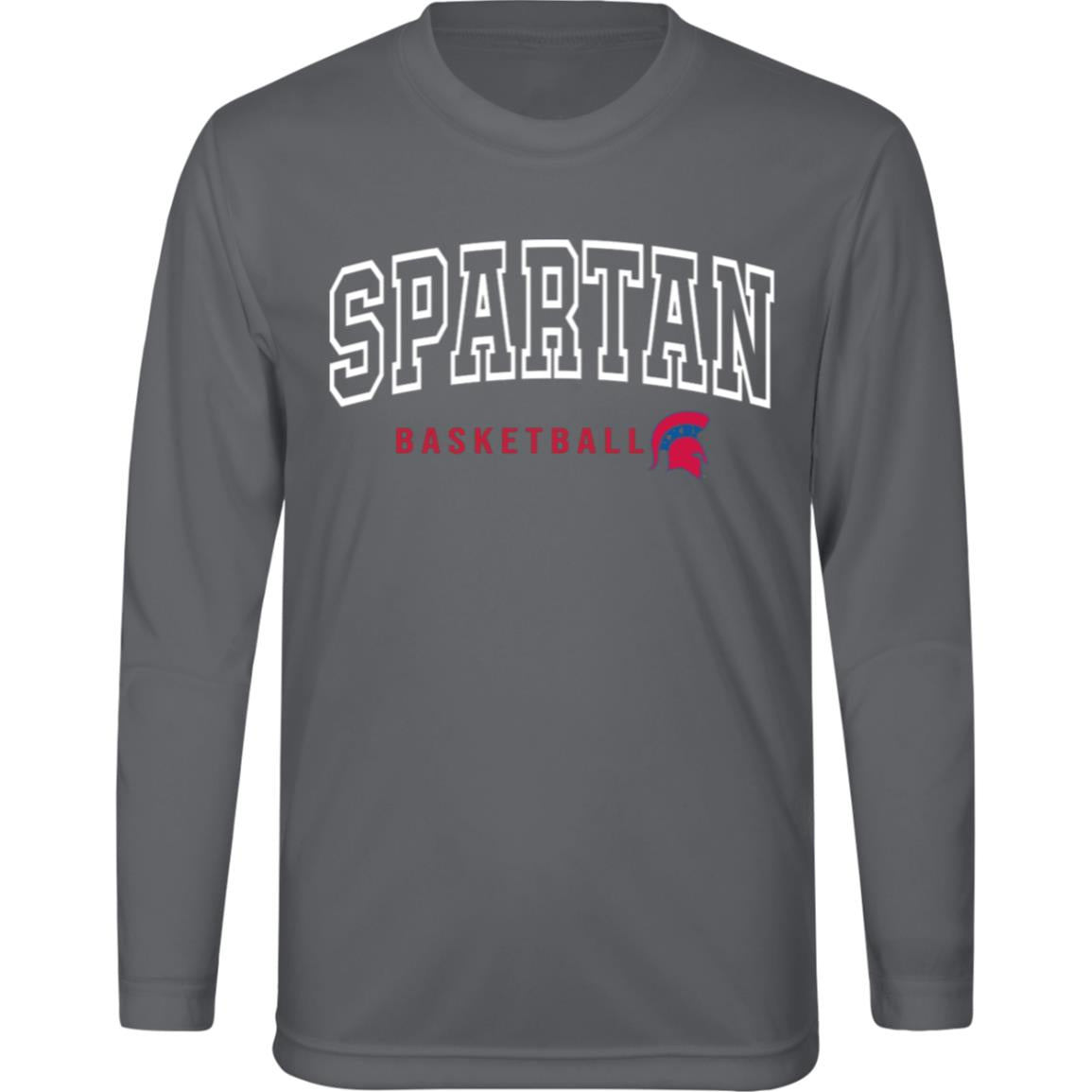 Classic Spartan Basketball Youth Performance Long Sleeve Tee