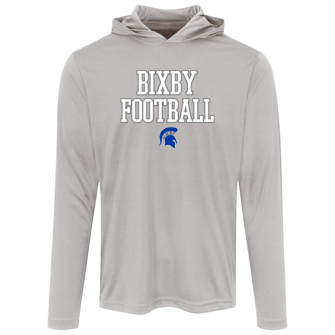 BIXBY SPARTANS FOOTBALL ADULT HOODED PERFORMANCE TEE - The Club