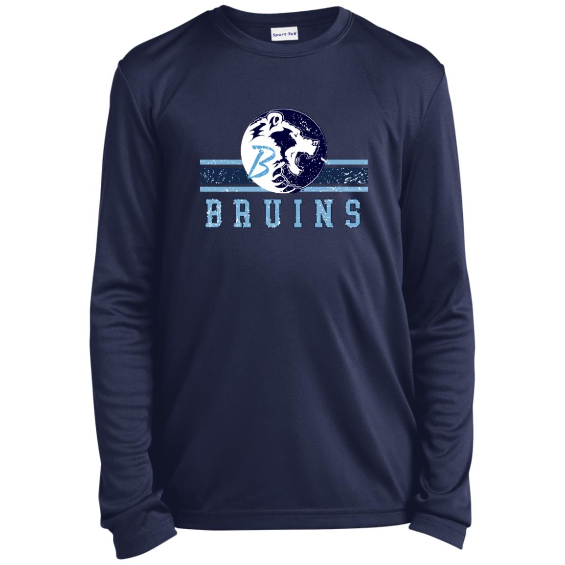 BARTLESVILLE BRUINS YOUTH LONG SLEEVE PERFORMANCE TEE - The Club