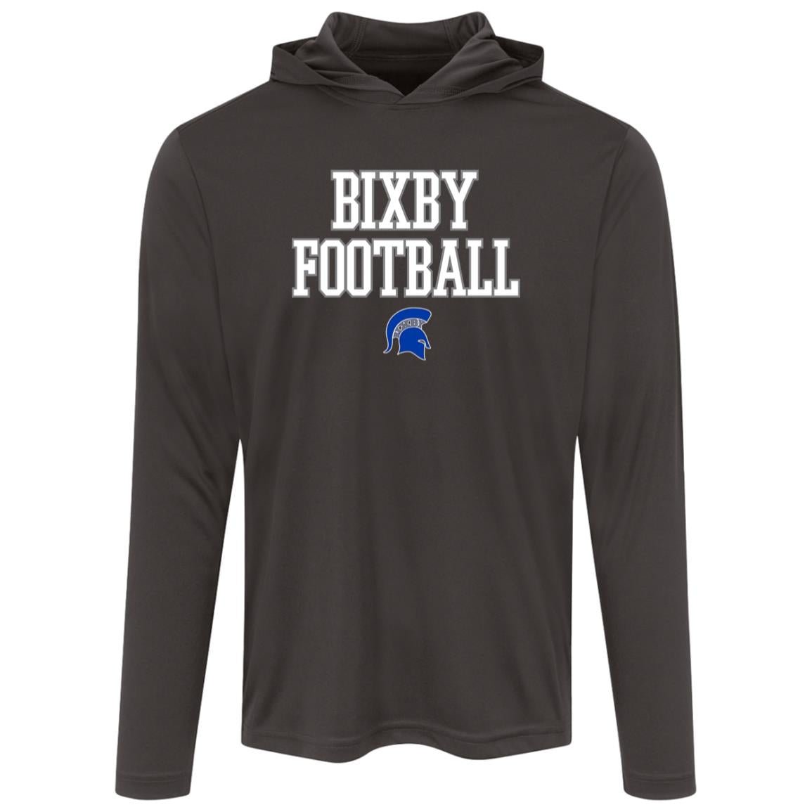 BIXBY SPARTANS FOOTBALL ADULT HOODED PERFORMANCE TEE - The Club