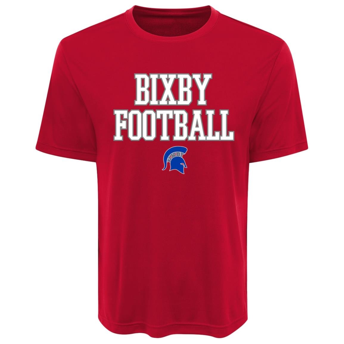 BIXBY SPARTANS FOOTBALL ADULT PERFORMANCE TEE - The Club