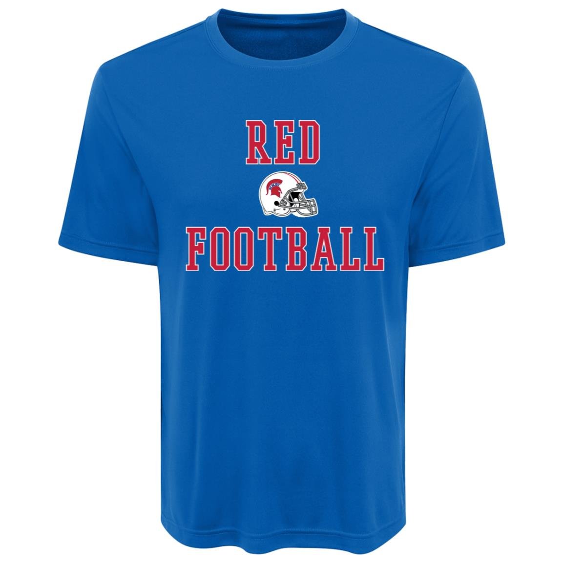 BIXBY RED FOOTBALL ADULT PERFORMANCE TEE - The Club