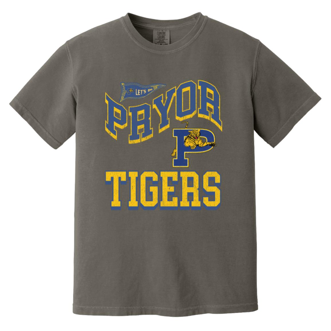 PRYOR TIGERS ADULT GARMENT WASHED TEE - The Club