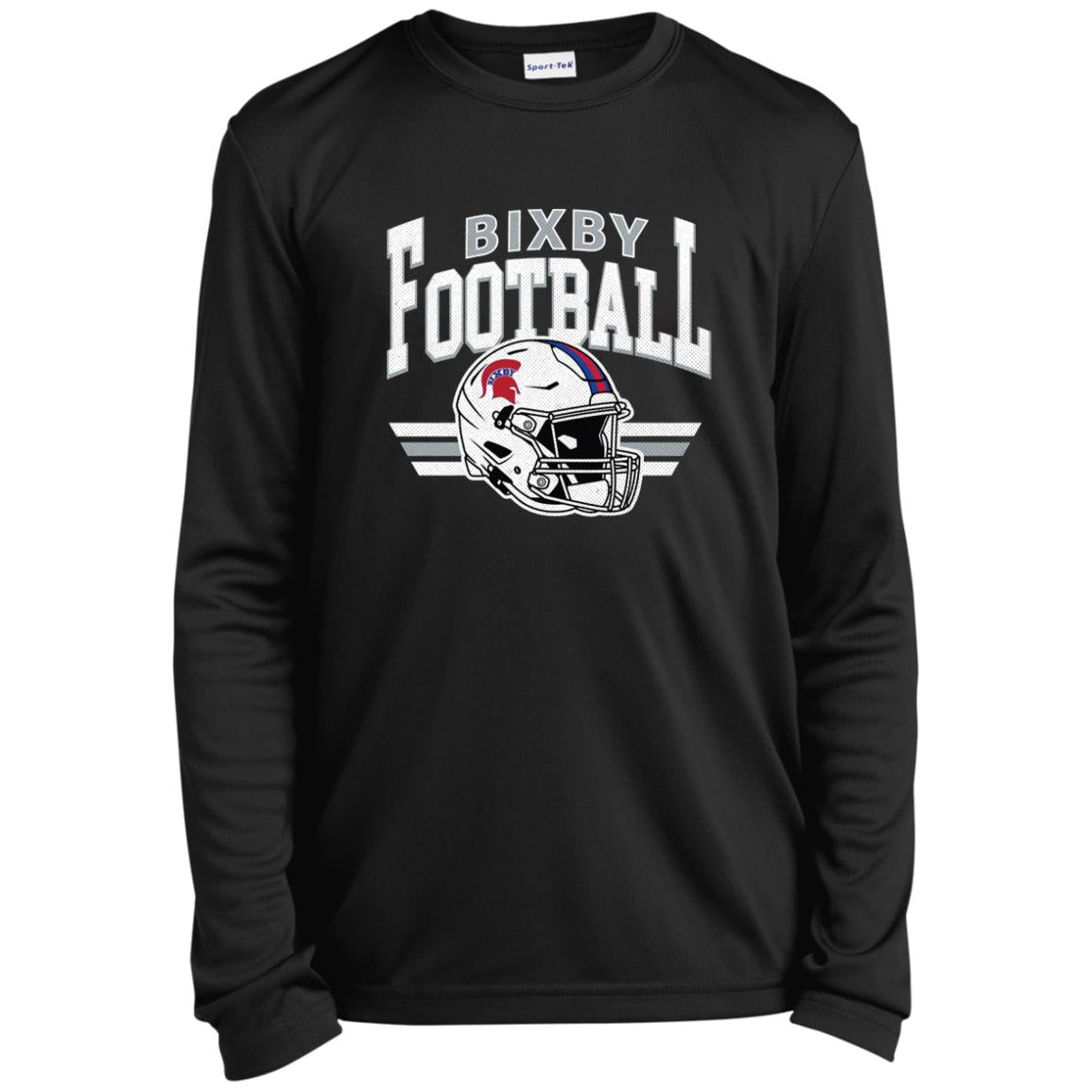 BIXBY SPARTANS FOOTBALL YOUTH LONG SLEEVE PERFORMANCE TEE - The Club