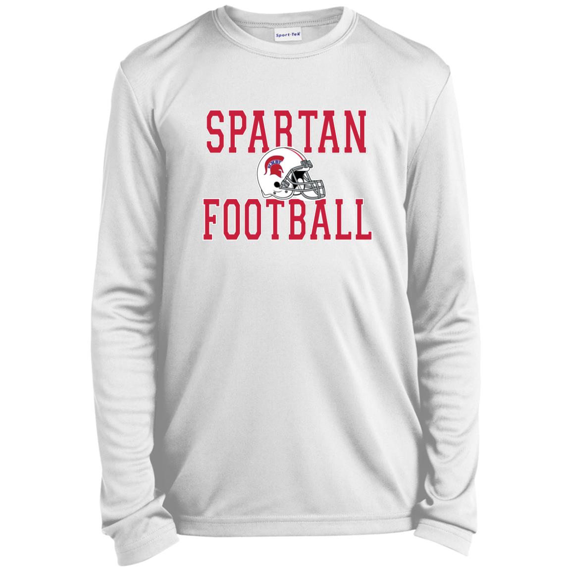 BIXBY SPARTANS FOOTBALL YOUTH LONG SLEEVE PERFORMANCE TEE - The Club