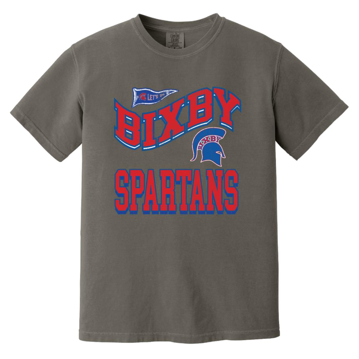 BIXBY SPARTANS ADULT GARMENT WASHED TEE - The Club