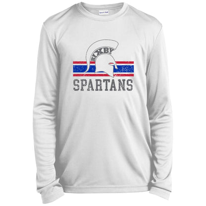 BIXBY SPARTANS YOUTH LONG SLEEVE PERFORMANCE TEE - The Club