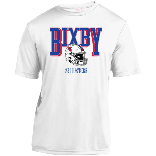 BIXBY SILVER FOOTBALL YOUTH PERFORMANCE TEE - The Club