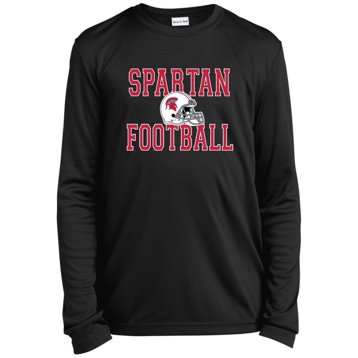 BIXBY SPARTANS FOOTBALL YOUTH LONG SLEEVE PERFORMANCE TEE - The Club
