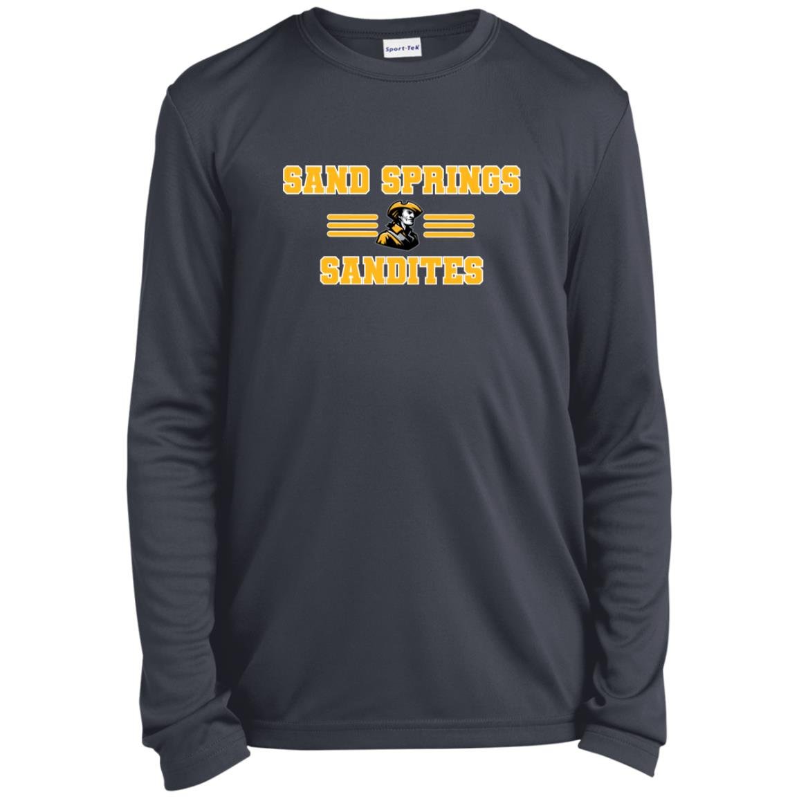 SAND SPRINGS SANDITES YOUTH LONG SLEEVE PERFORMANCE TEE - The Club
