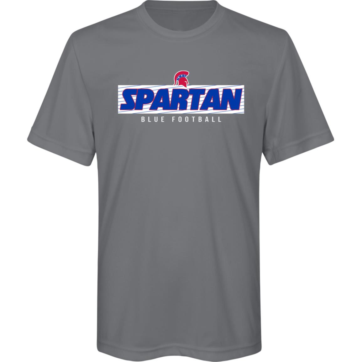SPARTAN VICTORY BIXBY BLUE YOUTH PERFORMANCE TEE