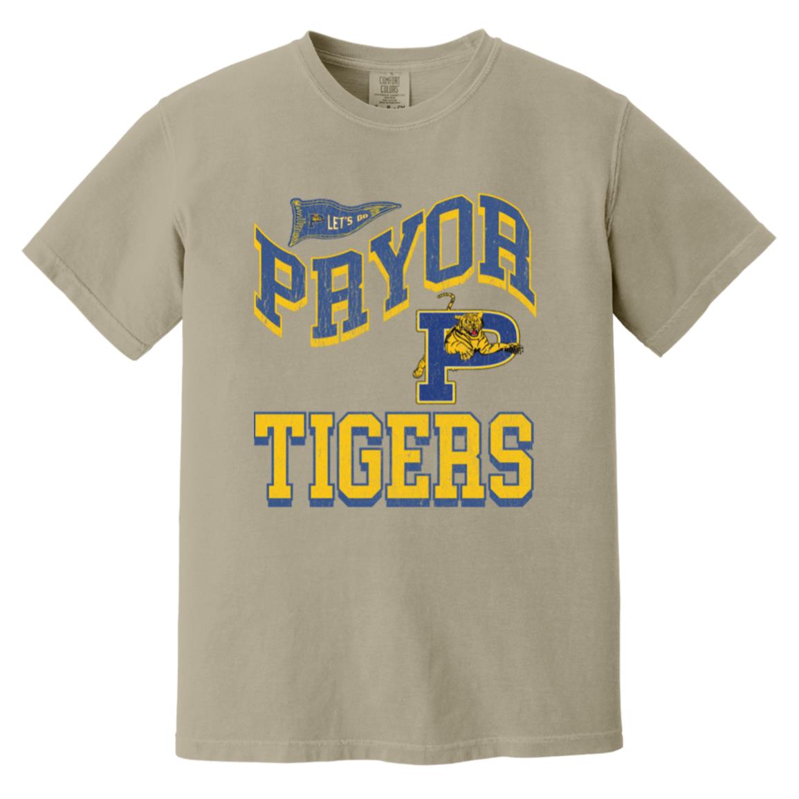 PRYOR TIGERS ADULT GARMENT WASHED TEE - The Club