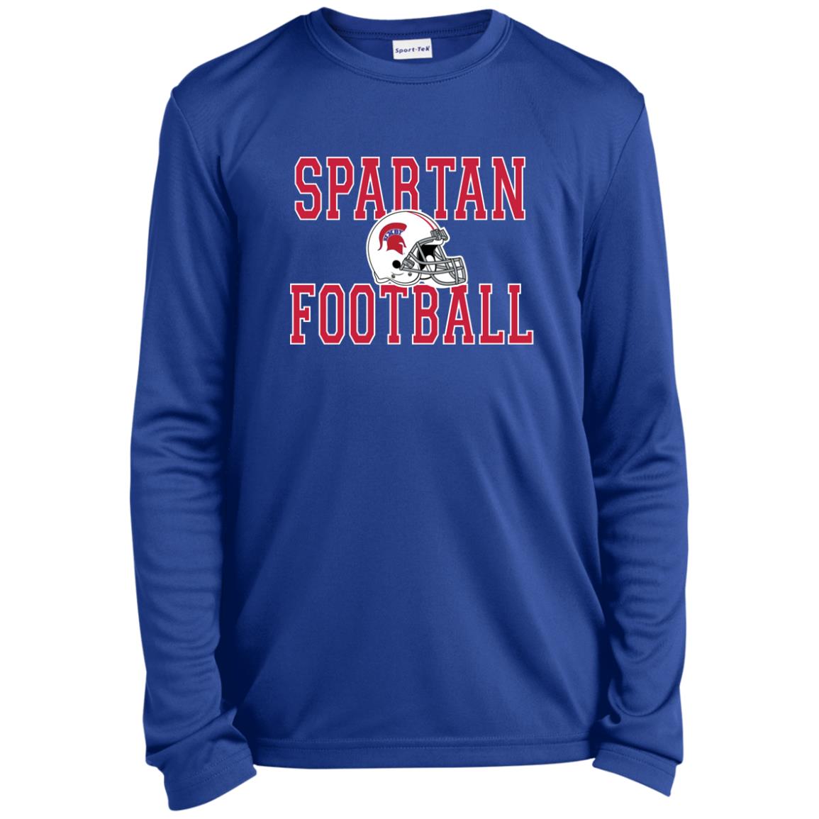 BIXBY SPARTANS FOOTBALL YOUTH LONG SLEEVE PERFORMANCE TEE - The Club