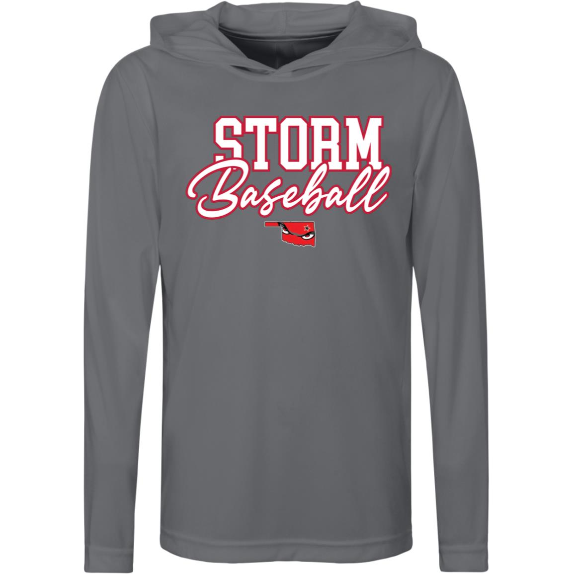 004 - STORM BASEBALL YOUTH HOODED PERFORMANCE TEE