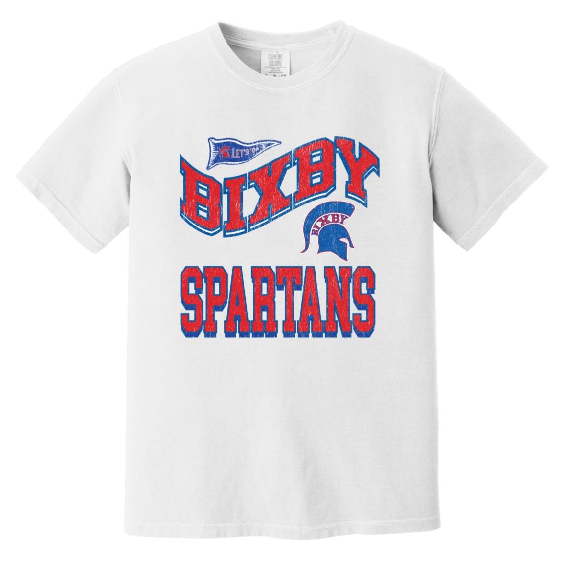 BIXBY SPARTANS ADULT GARMENT WASHED TEE - The Club