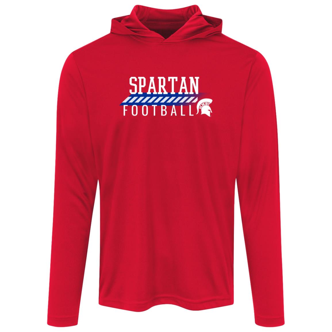 BIXBY SPARTANS FOOTBALL ADULT HOODED PERFORMANCE TEE - The Club