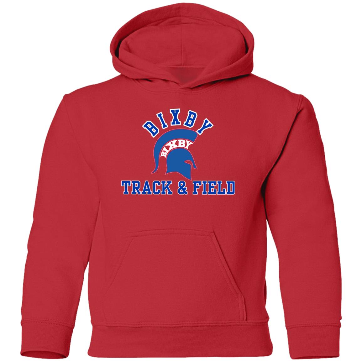 RED AND BLUE TRUE T&F YOUTH PULLOVER HOODIE