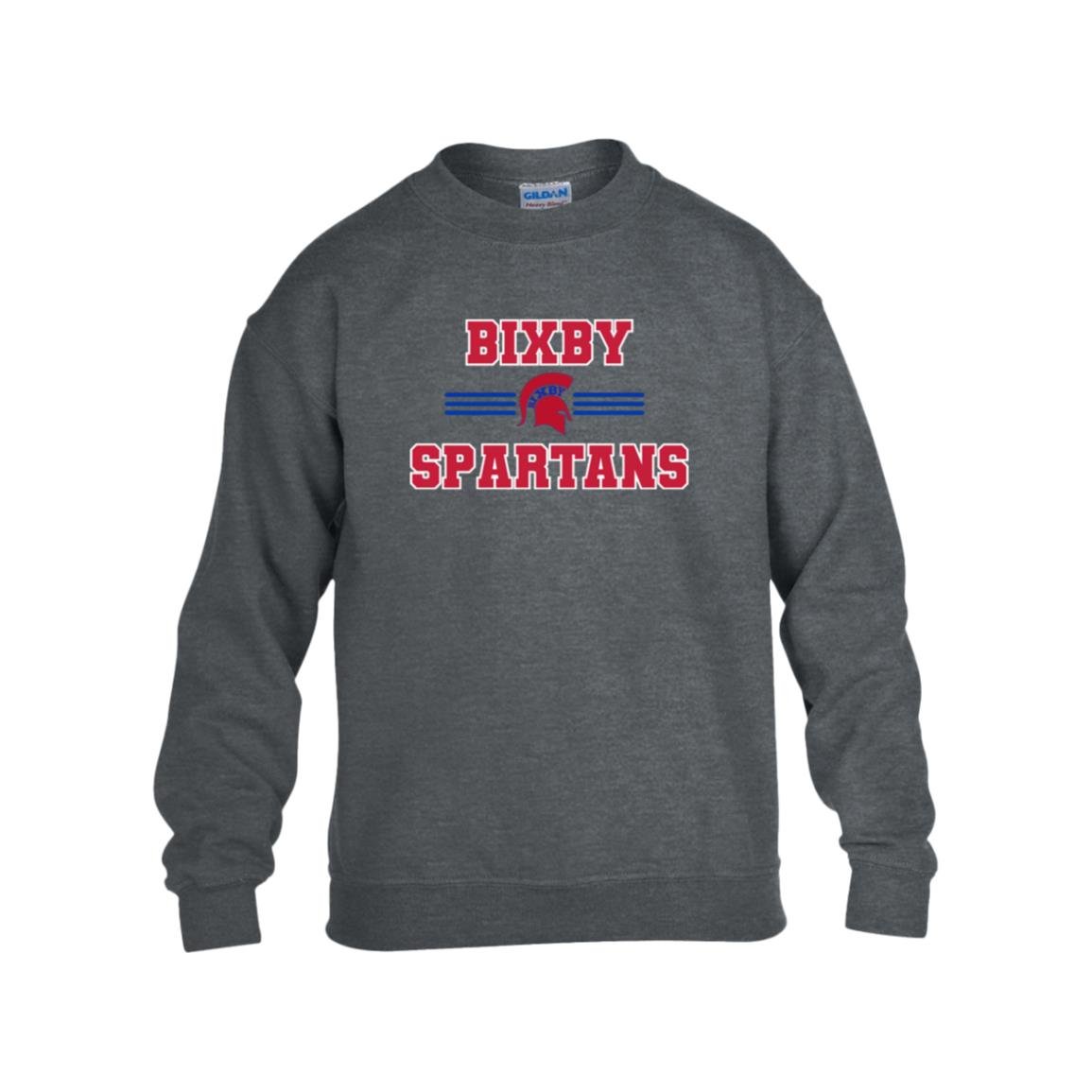 BIXBY SPARTANS YOUTH CLASSIC CREWNECK SWEATSHIRT - The Club