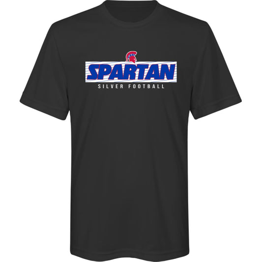 SPARTAN VICTORY BIXBY SILVER YOUTH PERFORMANCE TEE