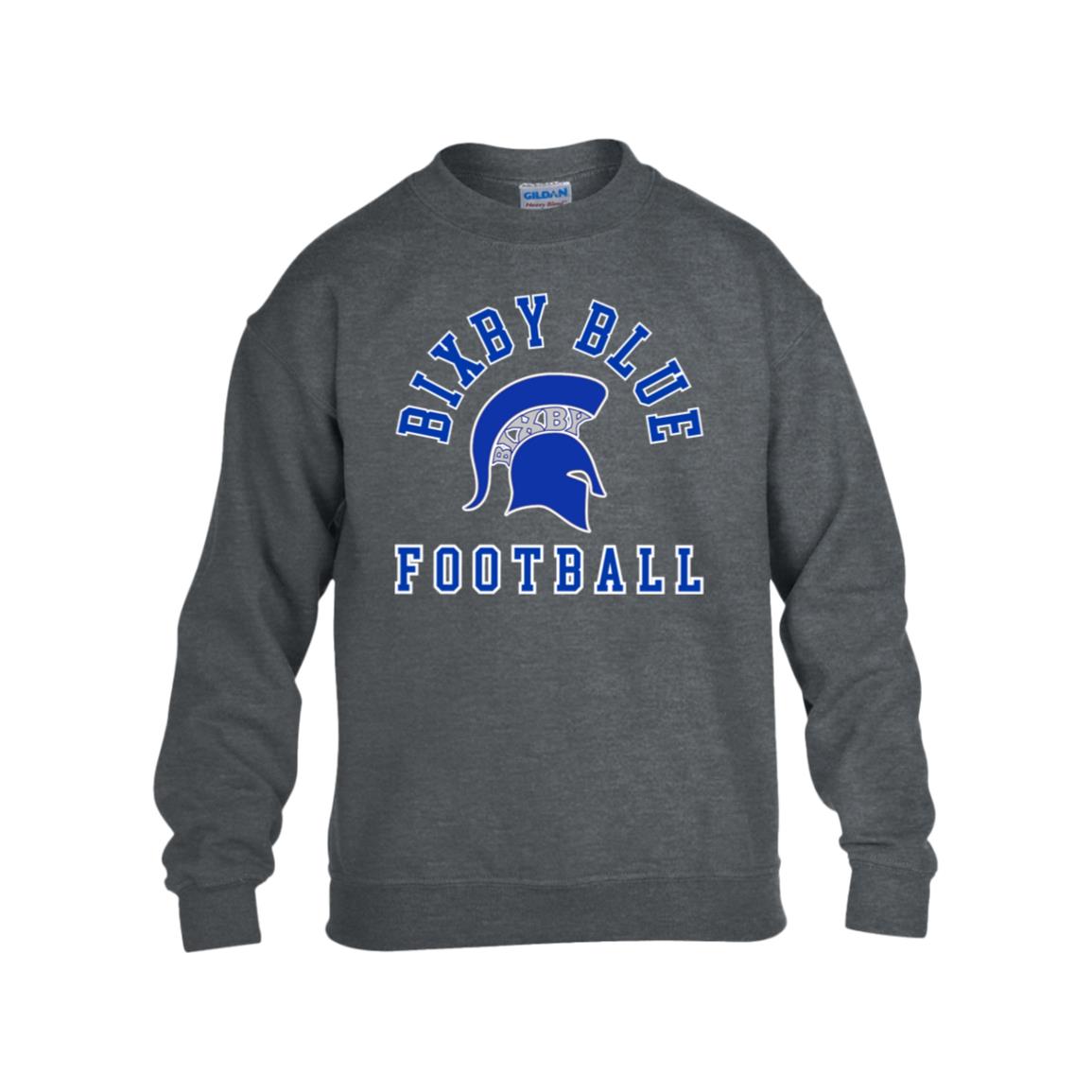 TRUE BLUE BIXBY YOUTH HEAVY BLEND FLEECE CREW