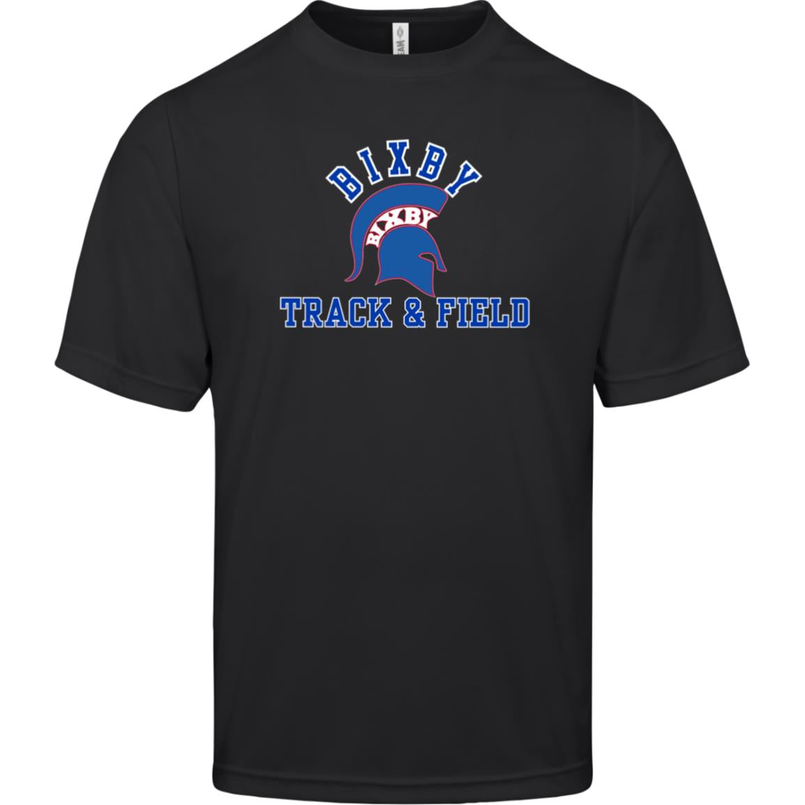 RED AND BLUE TRUE T&F ADULT PERFORMANCE TEE