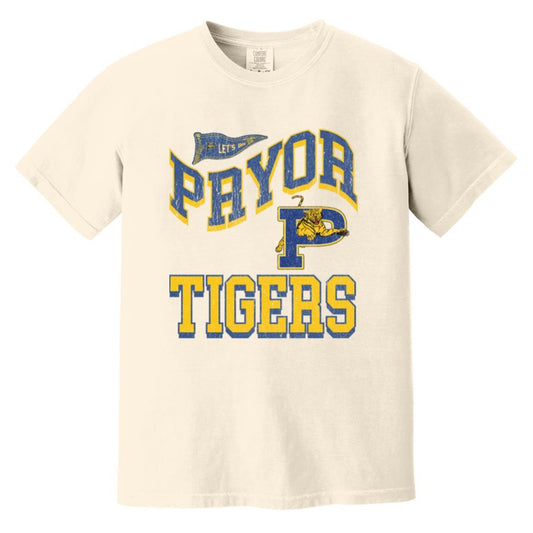 PRYOR TIGERS ADULT GARMENT WASHED TEE - The Club