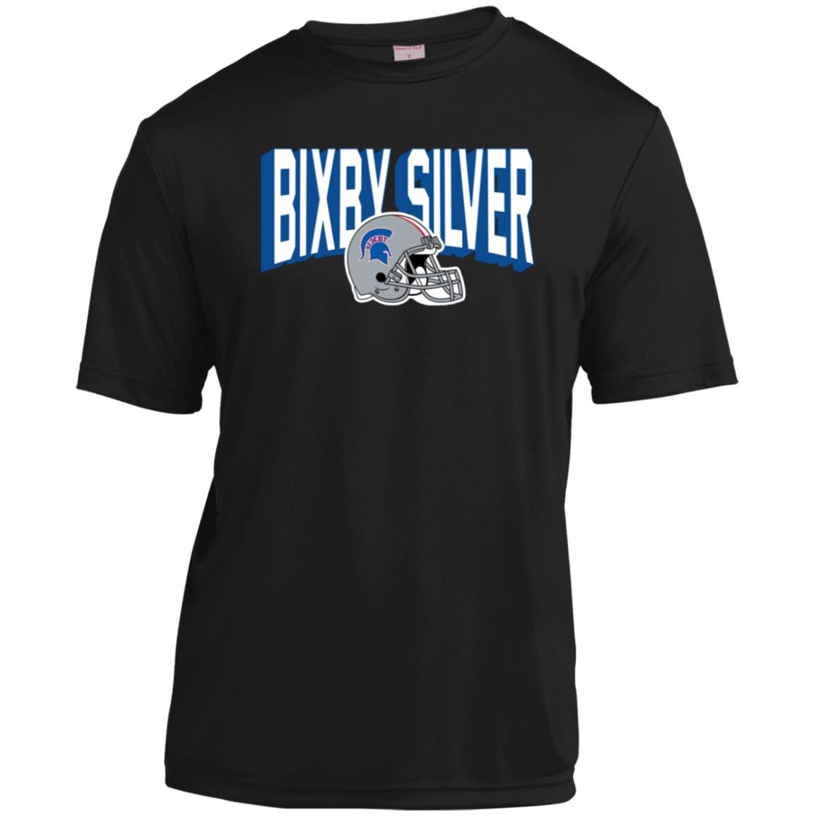 BIXBY SILVER FOOTBALL YOUTH PERFORMANCE TEE - The Club