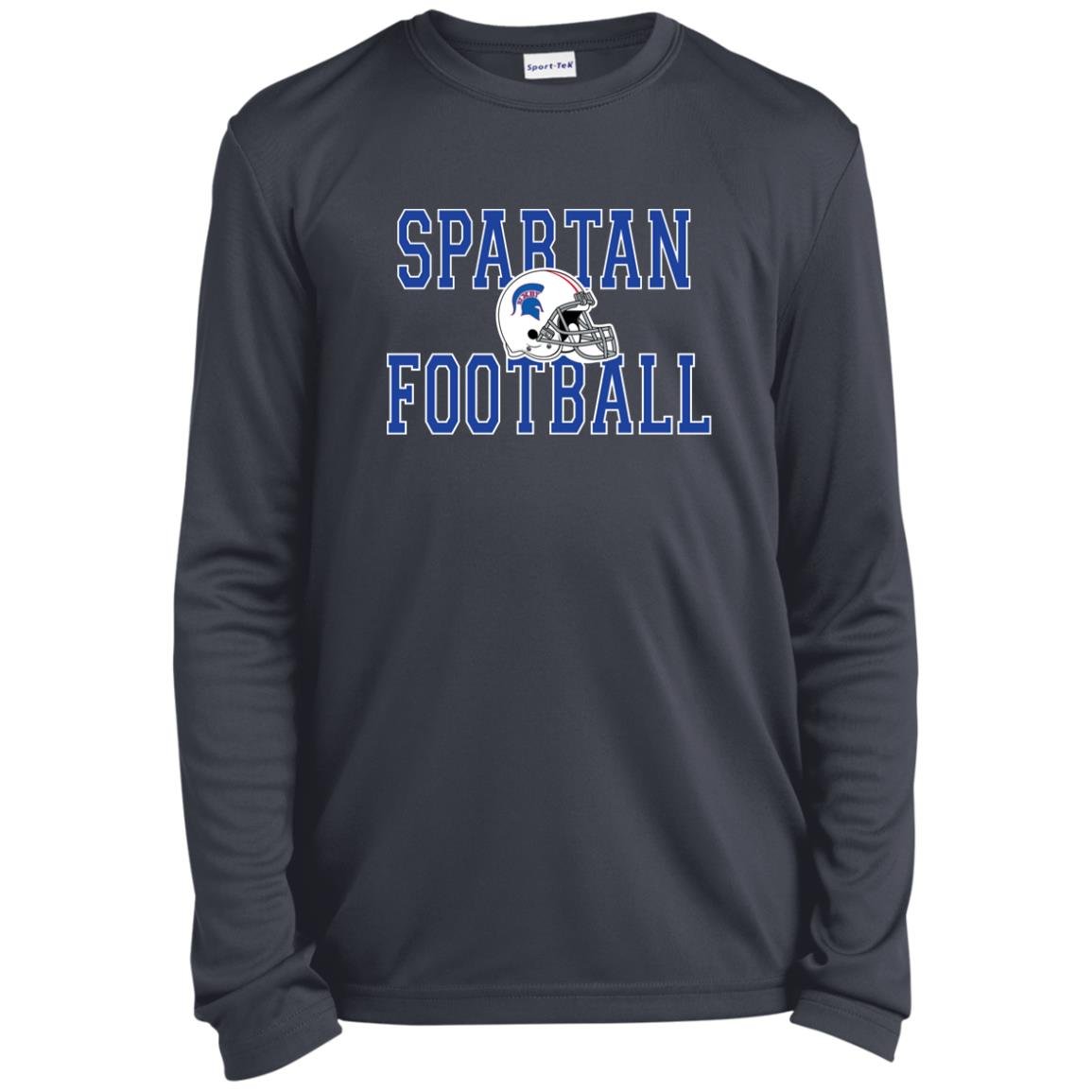 BIXBY SPARTANS FOOTBALL YOUTH LONG SLEEVE PERFORMANCE TEE - The Club