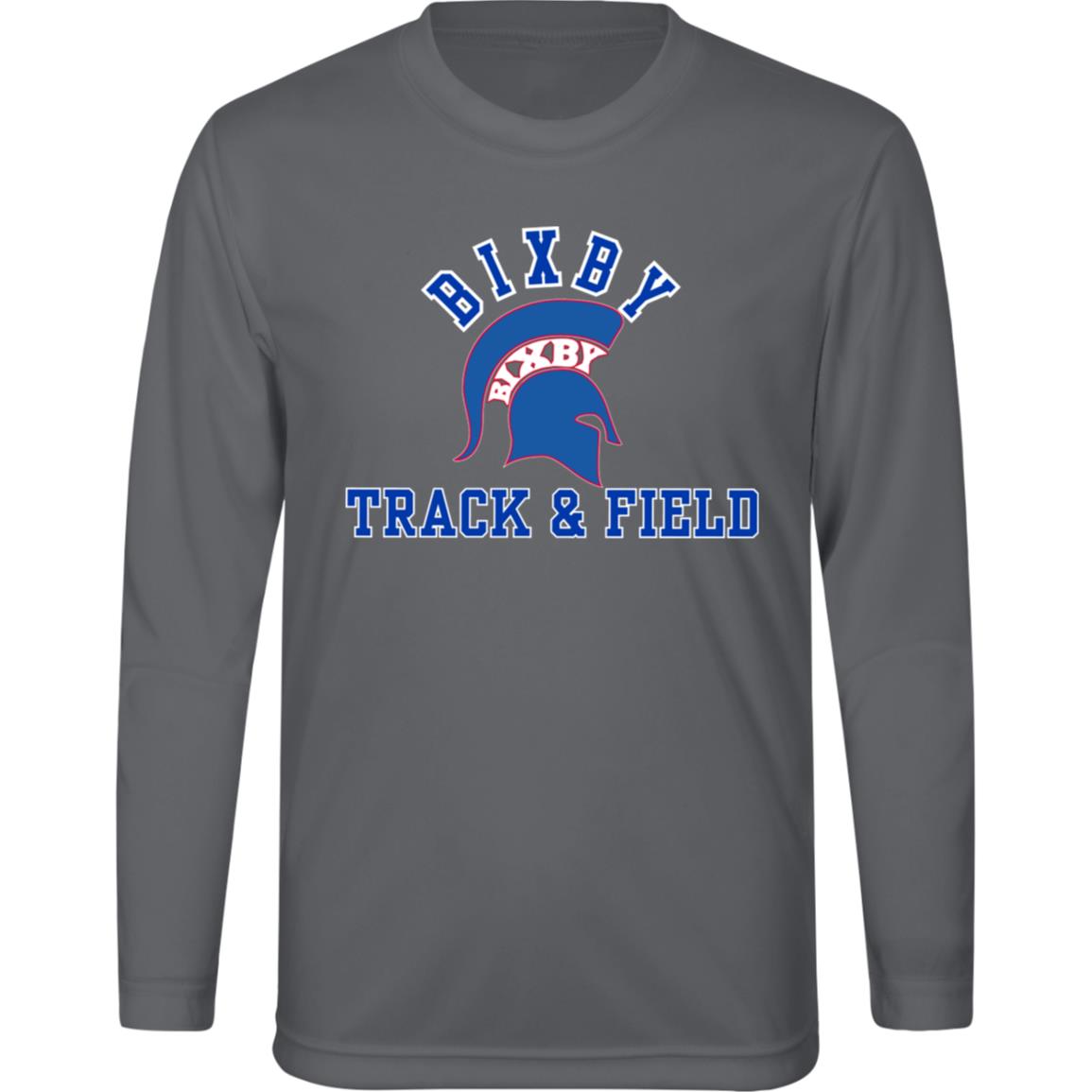 RED AND BLUE TRUE T&F YOUTH PERFORMANCE LONG SLEEVE