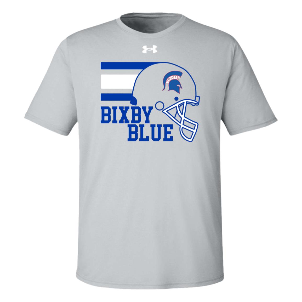 TOUCHDOWN SPARTANS BIXBY BLUE UNDER ARMOUR TEAM TECH TEE