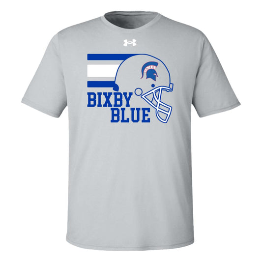 TOUCHDOWN SPARTANS BIXBY BLUE UNDER ARMOUR TEAM TECH TEE